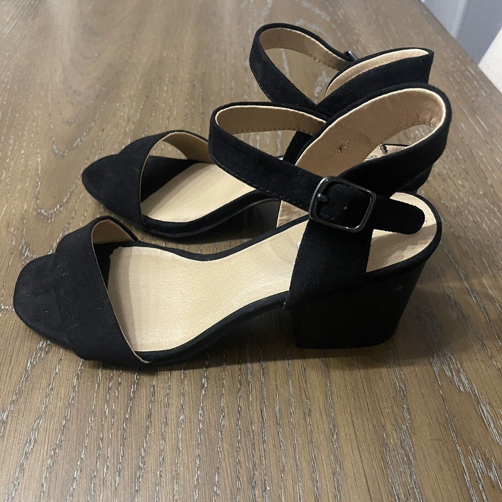 Drash Shoes‎ Womens Size 7 Open Toe Ankle Strap Block Heel Dress Sandal